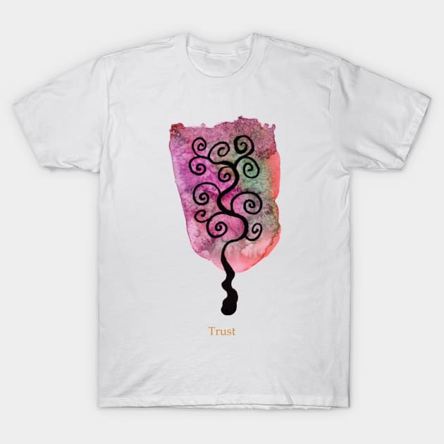 The Whispers of Trees - trust T-Shirt by Heartsake